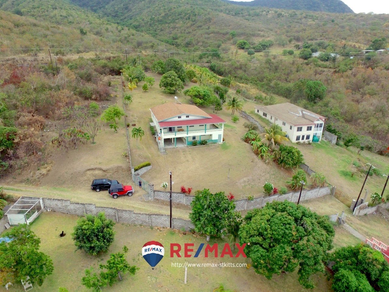 Aerial view of House for sale in Franklin's Estate Old Road St. Kitts