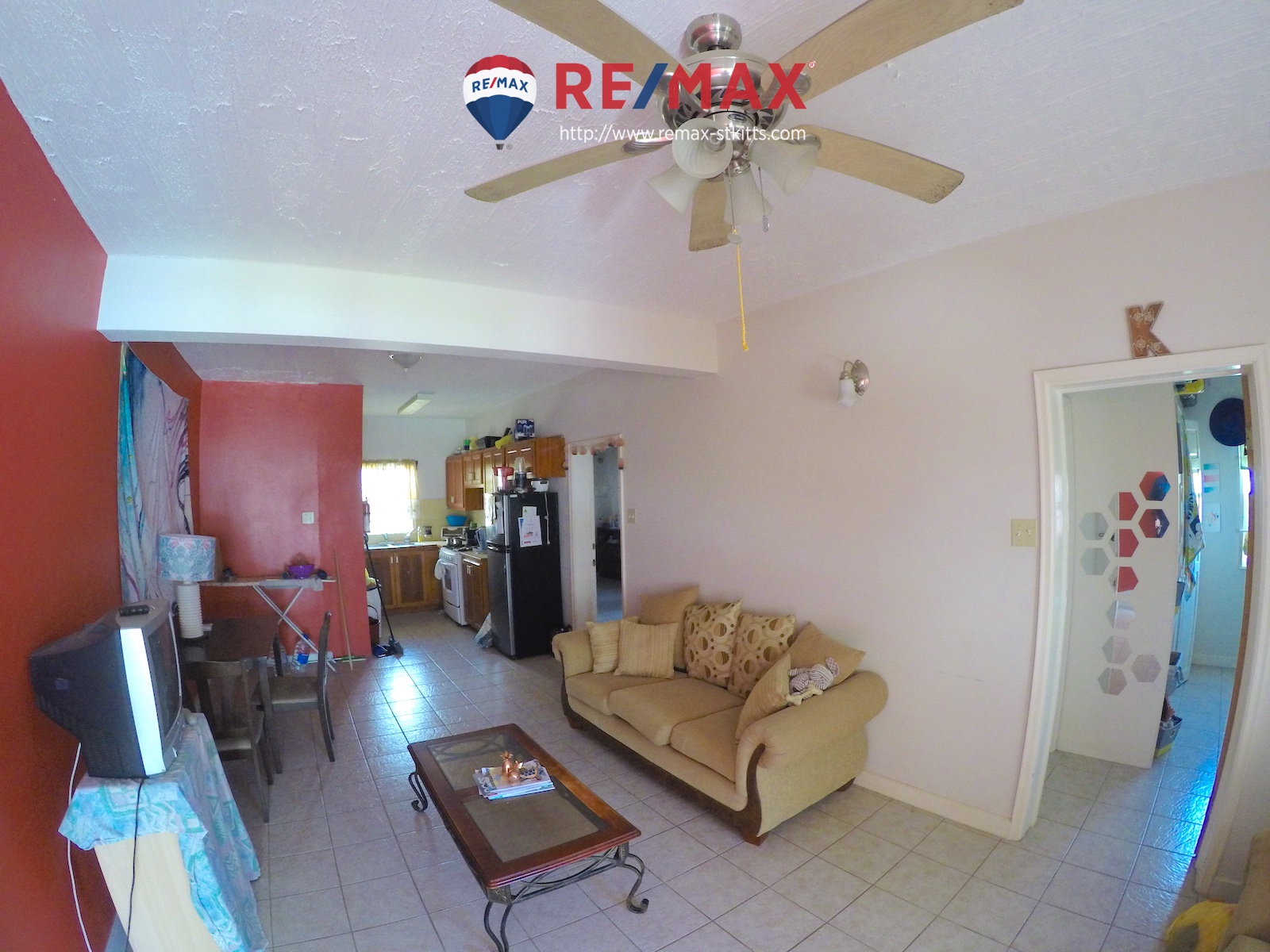 Another view of the living room of West Farm Condo for Sale St. Kitts - Citizenship Approved