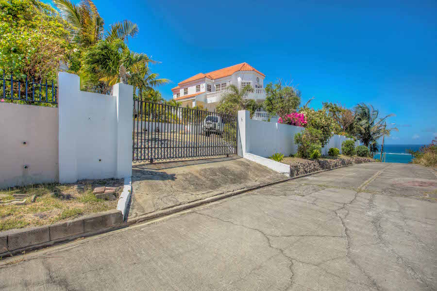 Gate leading to the entrance Sea Mist House for sale St. Kitts