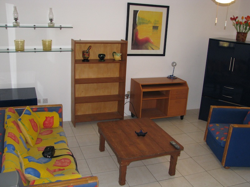 Living room in The Tulip at the Starboard Beach House For Rent St. Kitts