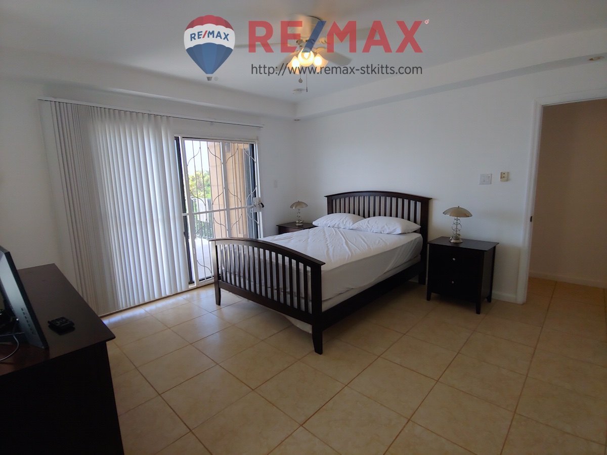 Master bedroom of Manor by the Sea 3 bedroom 3 bathroom condo for sale St. Kitts