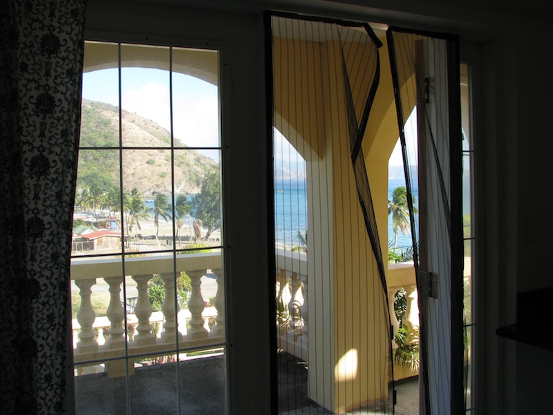 View of the Caribbean Sea from The Tulip at the Starboard Beach House For Rent St. Kitts